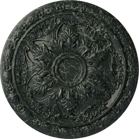 Ekena Millwork Baile Ceiling Medallion (Fits Canopies up to 3 1/4"), 20"OD x 1 5/8"P, Painted Turtle Crackle CM20BLPTC